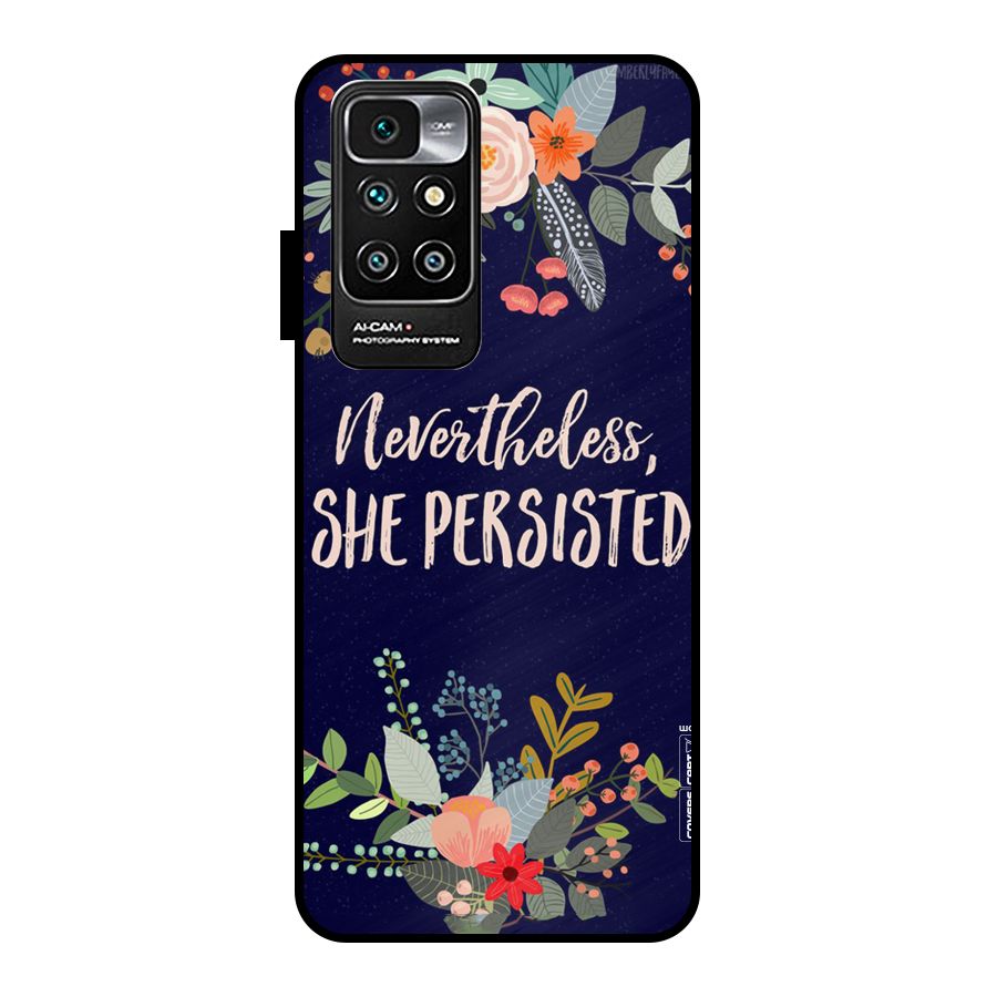 She Persisted Metal Back Case for Redmi 10 Prime