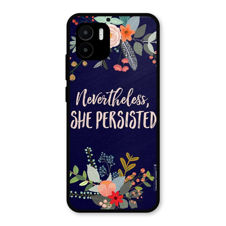 She Persisted Metal Back Case for Redmi A2