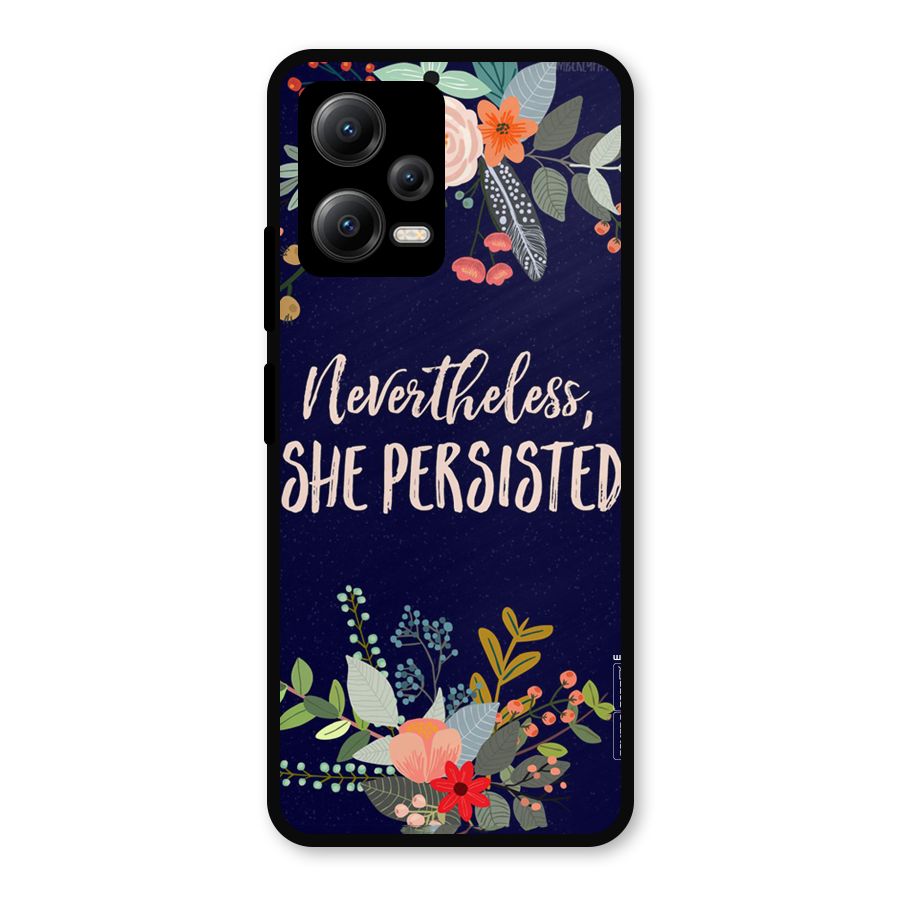 She Persisted Metal Back Case for Redmi Note 12 5G