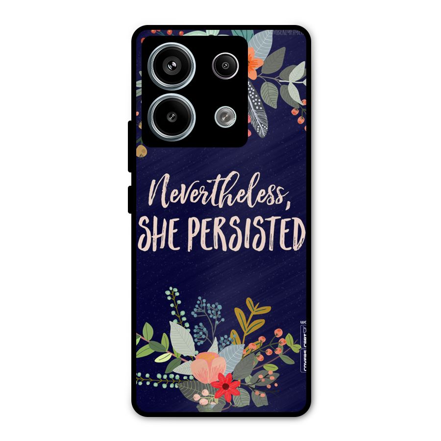 She Persisted Metal Back Case for Redmi Note 13 Pro 5G