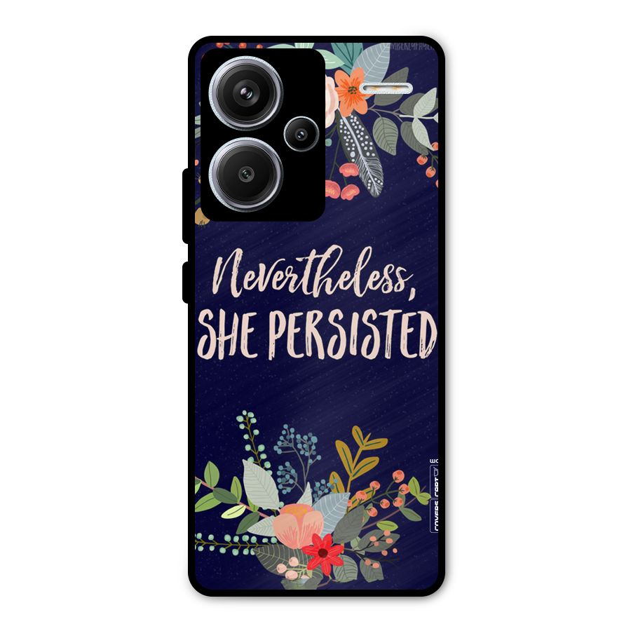 She Persisted Metal Back Case for Redmi Note 13 Pro Plus
