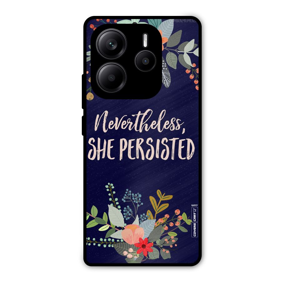 She Persisted Metal Back Case for Redmi Note 14 5G