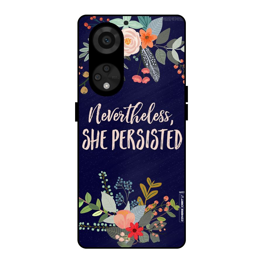 She Persisted Metal Back Case for Reno8 T 5G