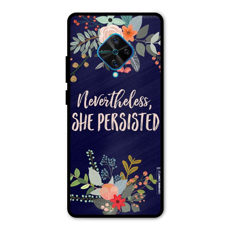 She Persisted Metal Back Case for Vivo S1 Pro