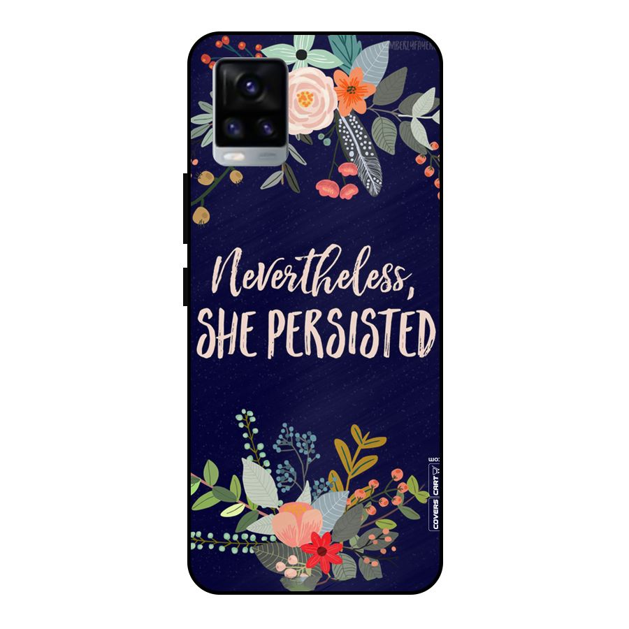 She Persisted Metal Back Case for Vivo V20 2021