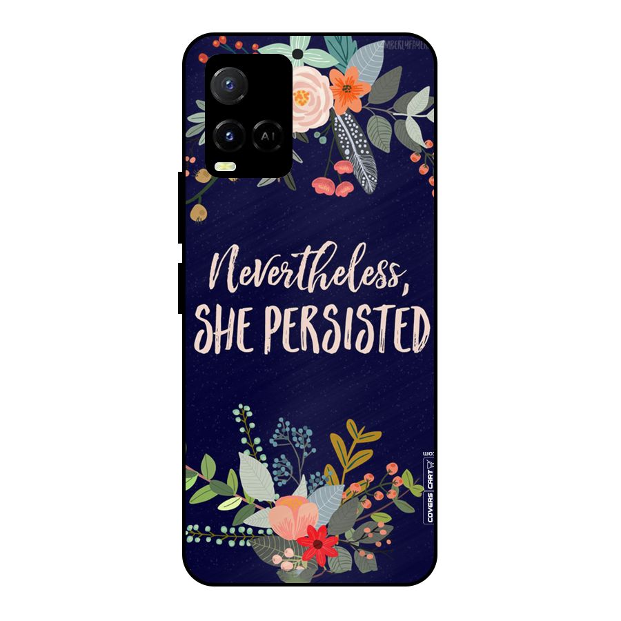 She Persisted Metal Back Case for Vivo Y33s