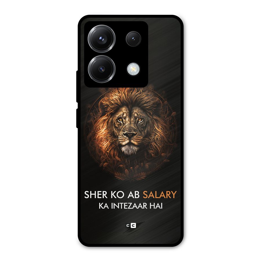 Sher On Salary Metal Back Case for Poco X6