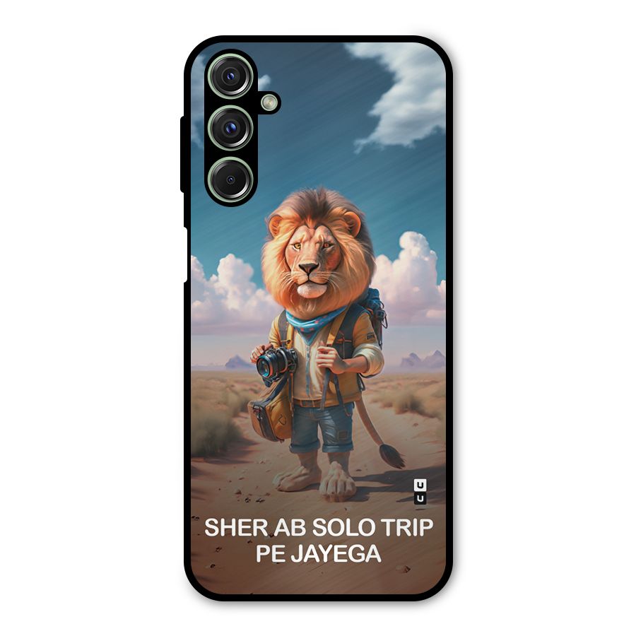 Sher Solo Trip Metal Back Case for Galaxy F34
