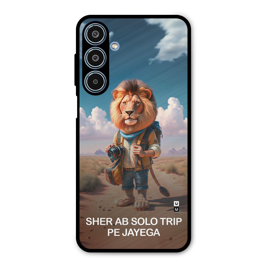 Sher Solo Trip Metal Back Case for Galaxy M35