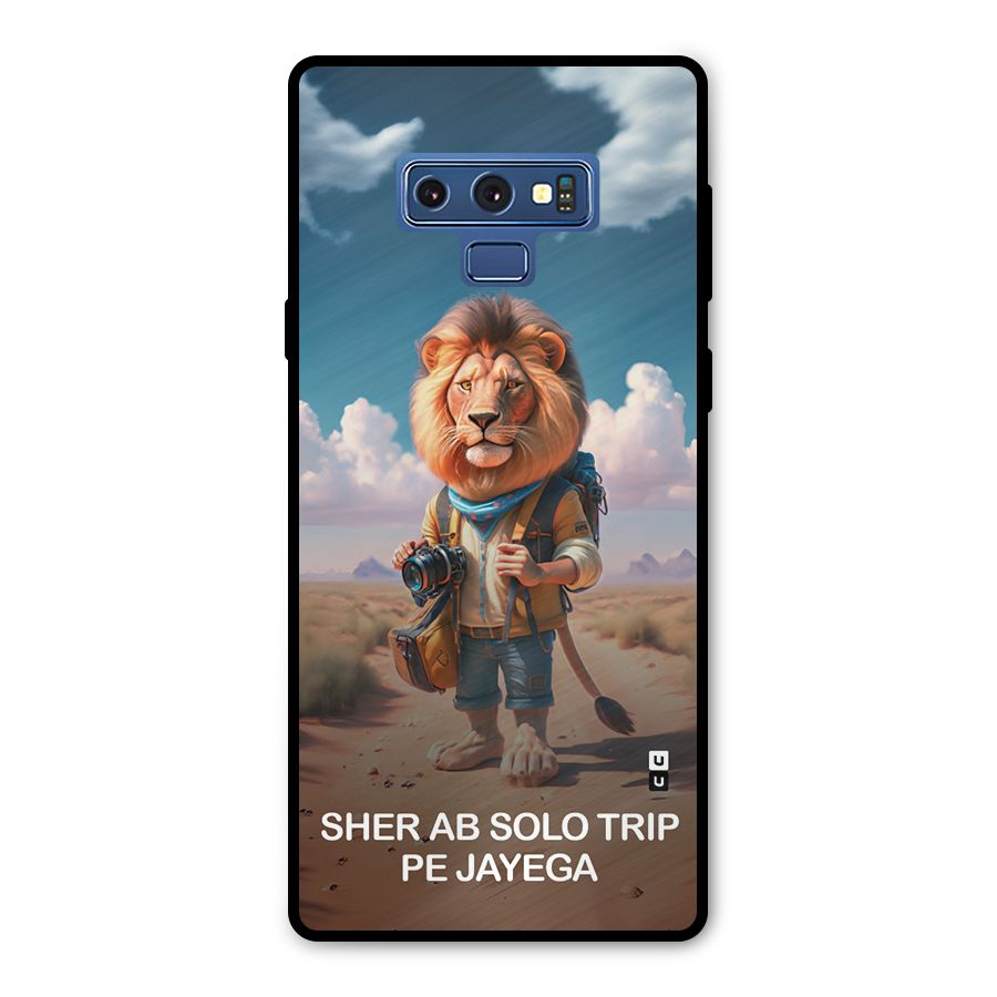 Sher Solo Trip Metal Back Case for Galaxy Note 9