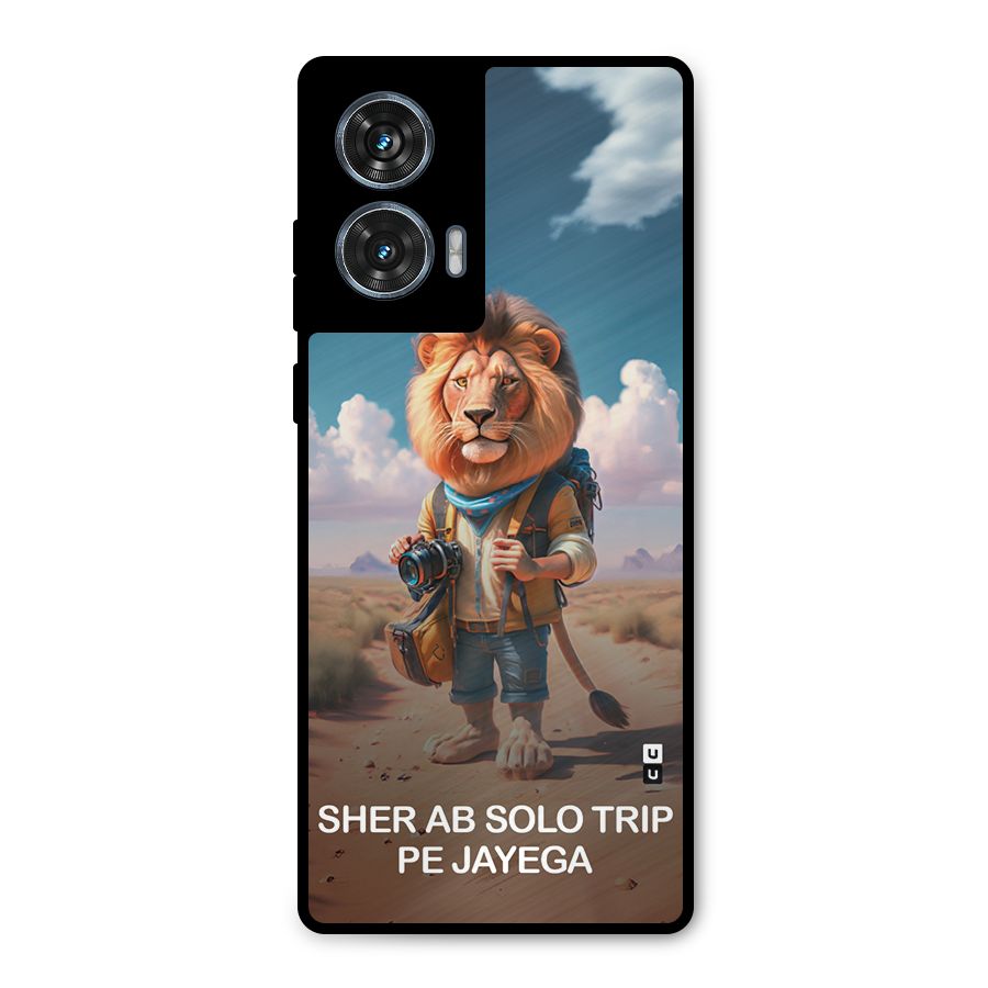 Sher Solo Trip Metal Back Case for Motorola Edge 50 Fusion