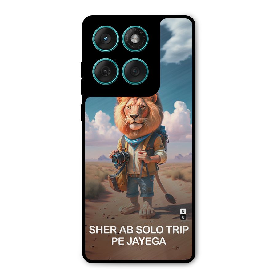 Sher Solo Trip Metal Back Case for Motorola Edge 60
