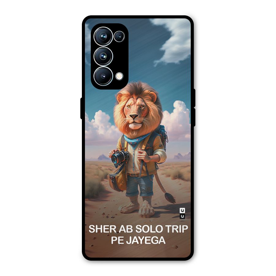 Sher Solo Trip Metal Back Case for Oppo Reno5 Pro 5G