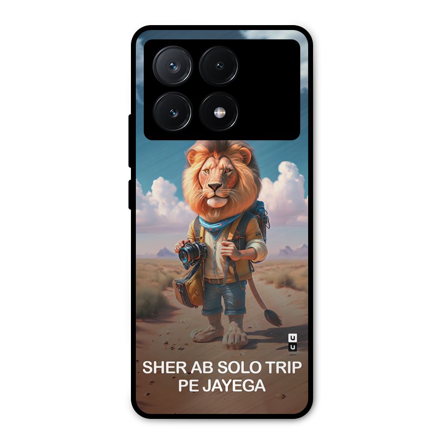Sher Solo Trip Metal Back Case for Poco X6 Pro