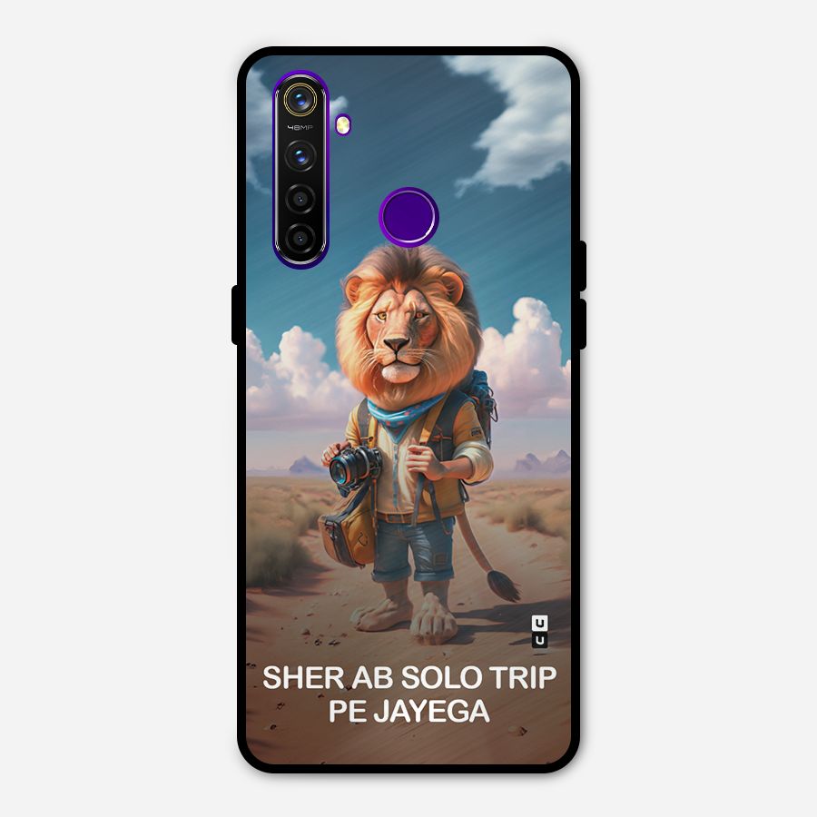 Sher Solo Trip Metal Back Case for Realme 5 Pro