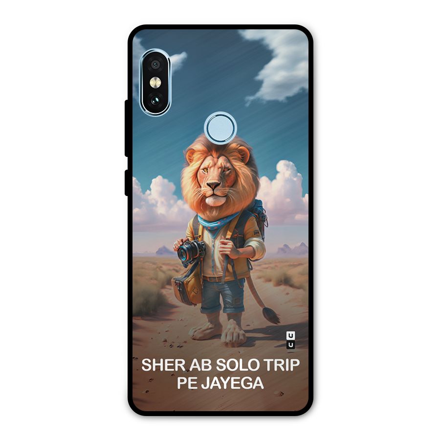 Sher Solo Trip Metal Back Case for Redmi Note 5 Pro