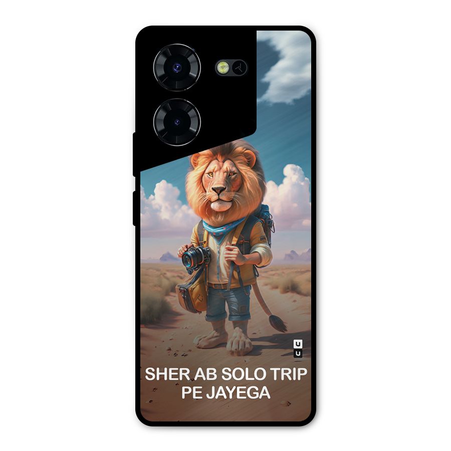 Sher Solo Trip Metal Back Case for Tecno Pova 5 Pro 5G