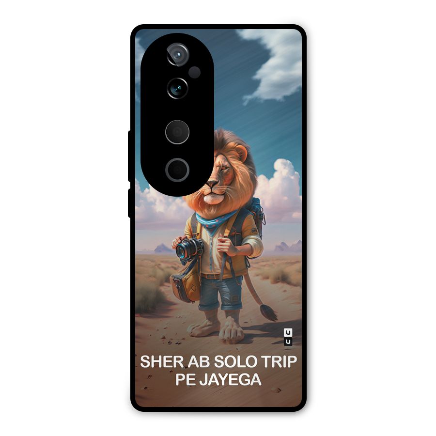 Sher Solo Trip Metal Back Case for Vivo T3 Ultra