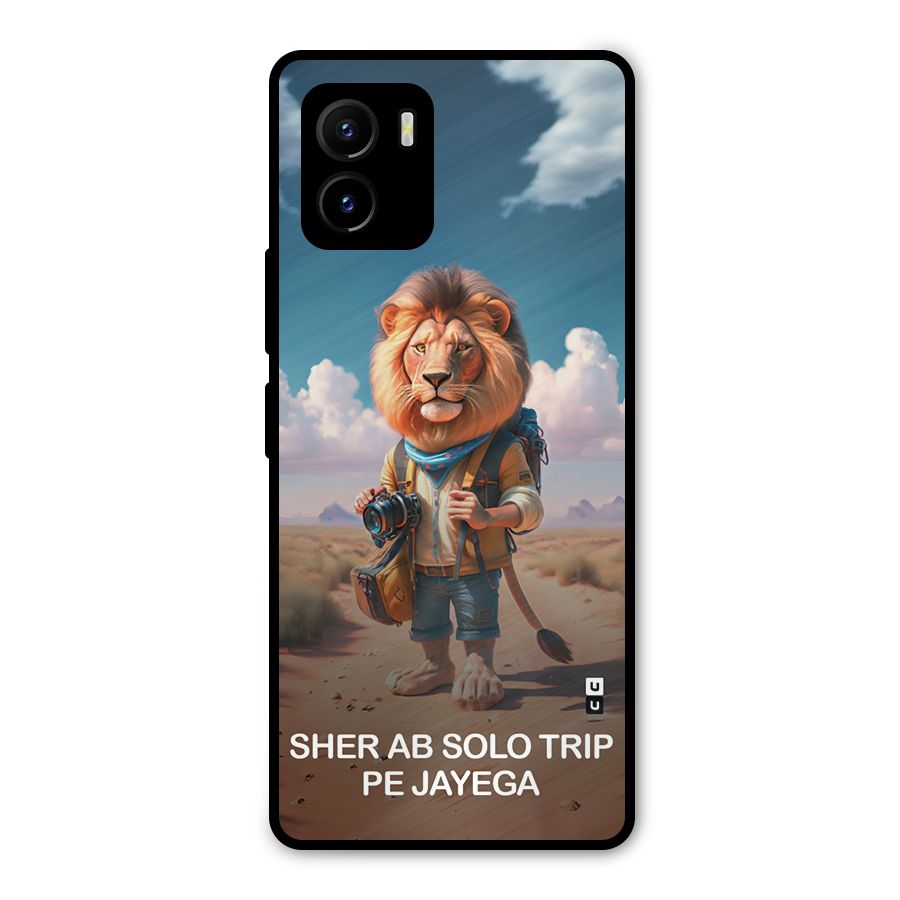 Sher Solo Trip Metal Back Case for Vivo Y15s