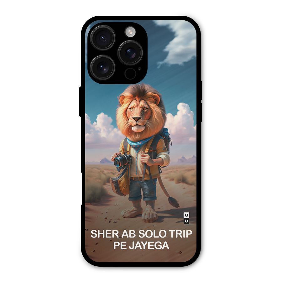 Sher Solo Trip Metal Back Case for iPhone 16 Pro Max