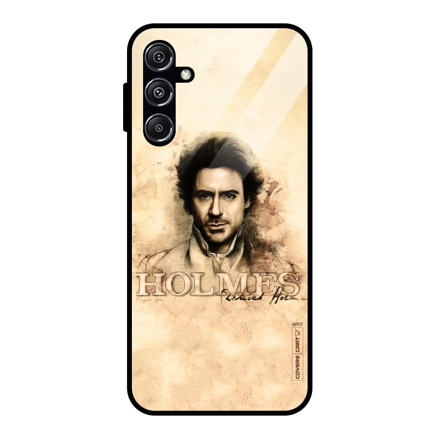 Sherlock Holmes Fan Art Glass Back Case for Galaxy M34 5G