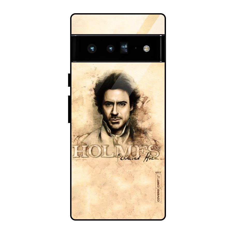 Sherlock Holmes Fan Art Glass Back Case for Google Pixel 6 Pro