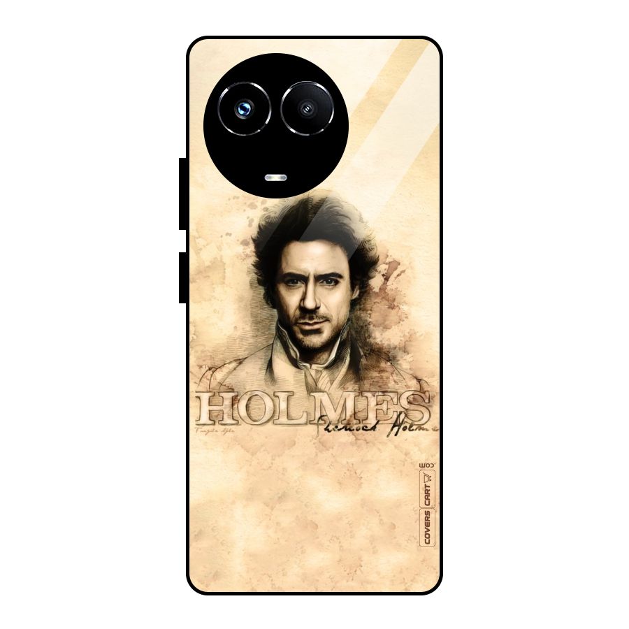 Sherlock Holmes Fan Art Glass Back Case for Realme 11X