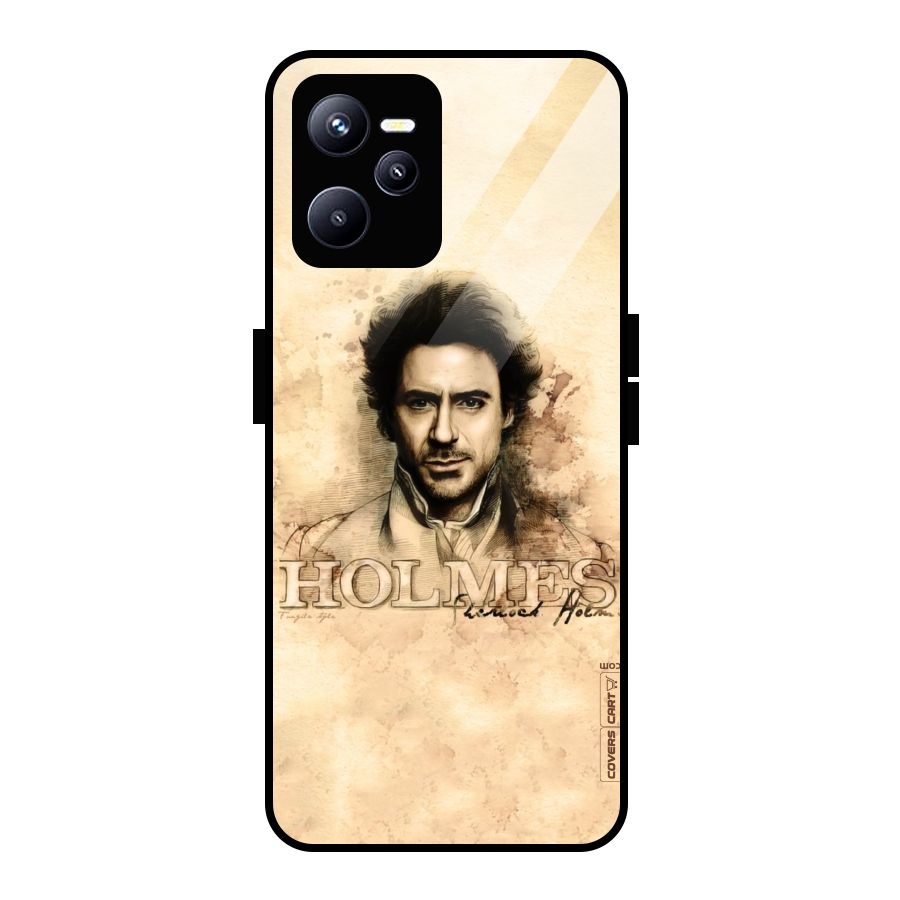 Sherlock Holmes Fan Art Glass Back Case for Realme C35
