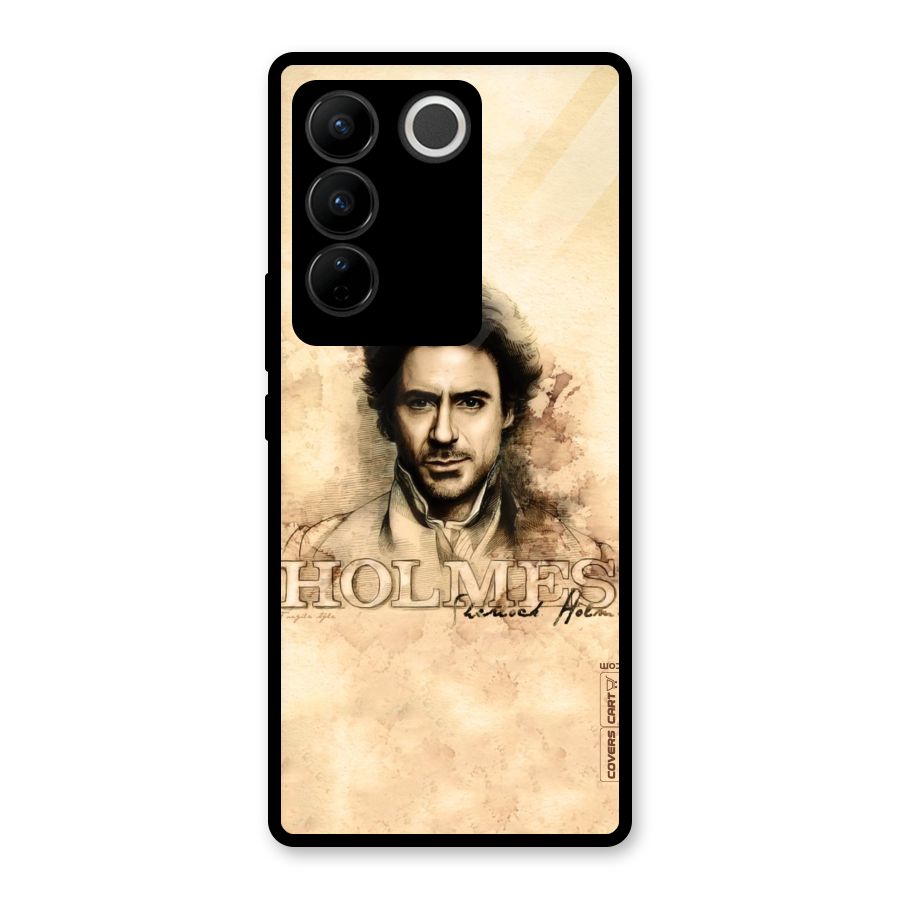Sherlock Holmes Fan Art Glass Back Case for Vivo V27