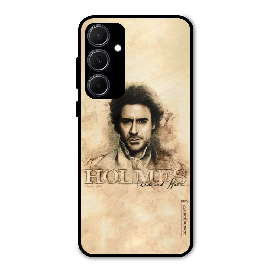 Sherlock Holmes Fan Art Metal Back Case for Galaxy A35