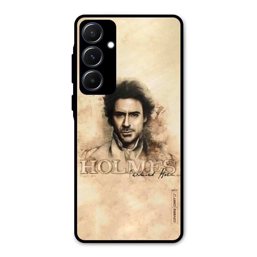Sherlock Holmes Fan Art Metal Back Case for Galaxy A55
