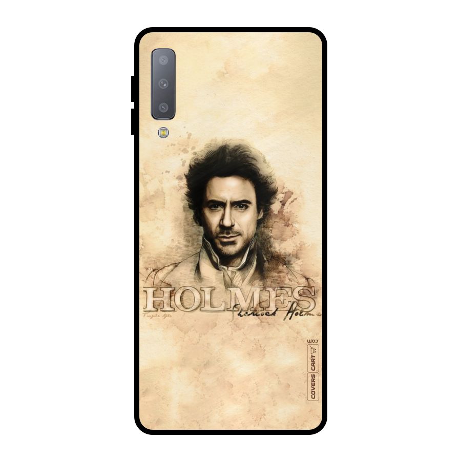 Sherlock Holmes Fan Art Metal Back Case for Galaxy A7 (2018)