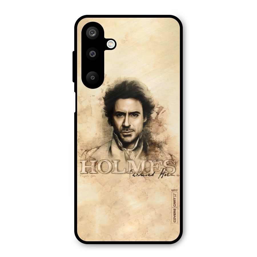 Sherlock Holmes Fan Art Metal Back Case for Galaxy M16