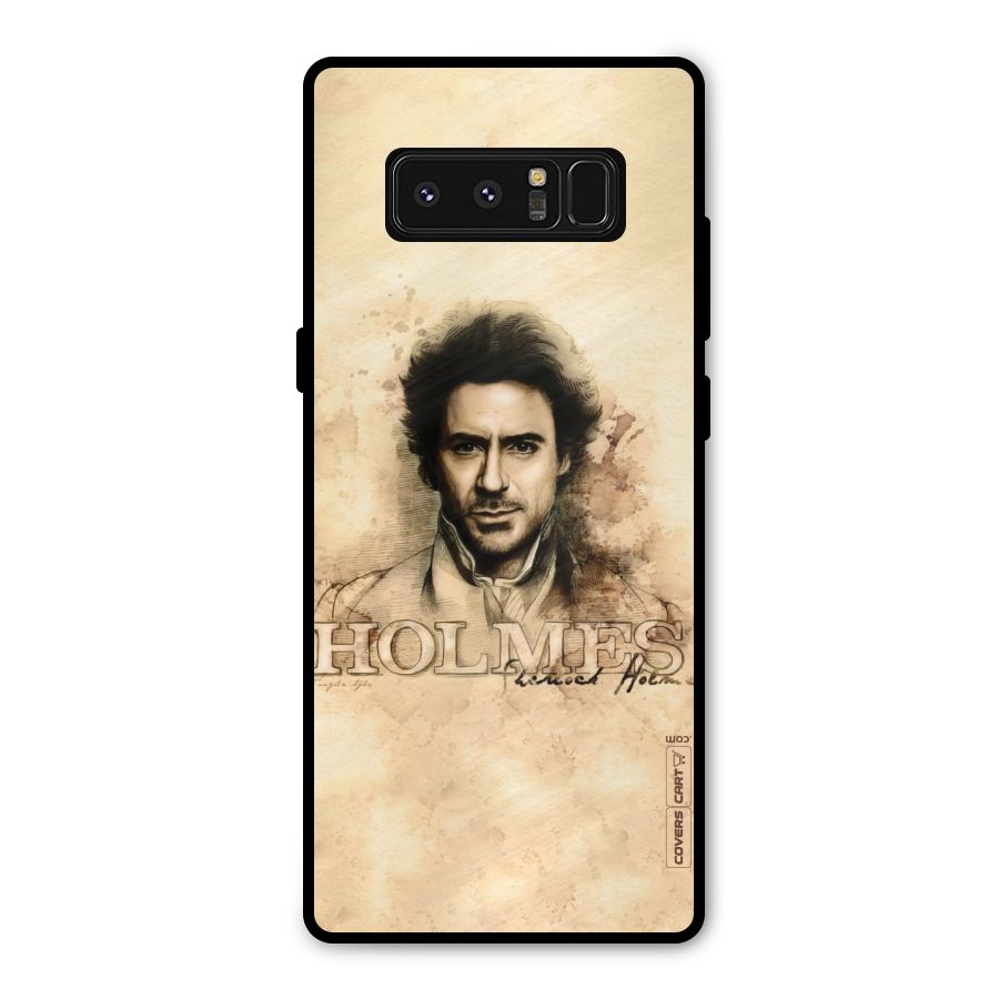 Sherlock Holmes Fan Art Metal Back Case for Galaxy Note 8