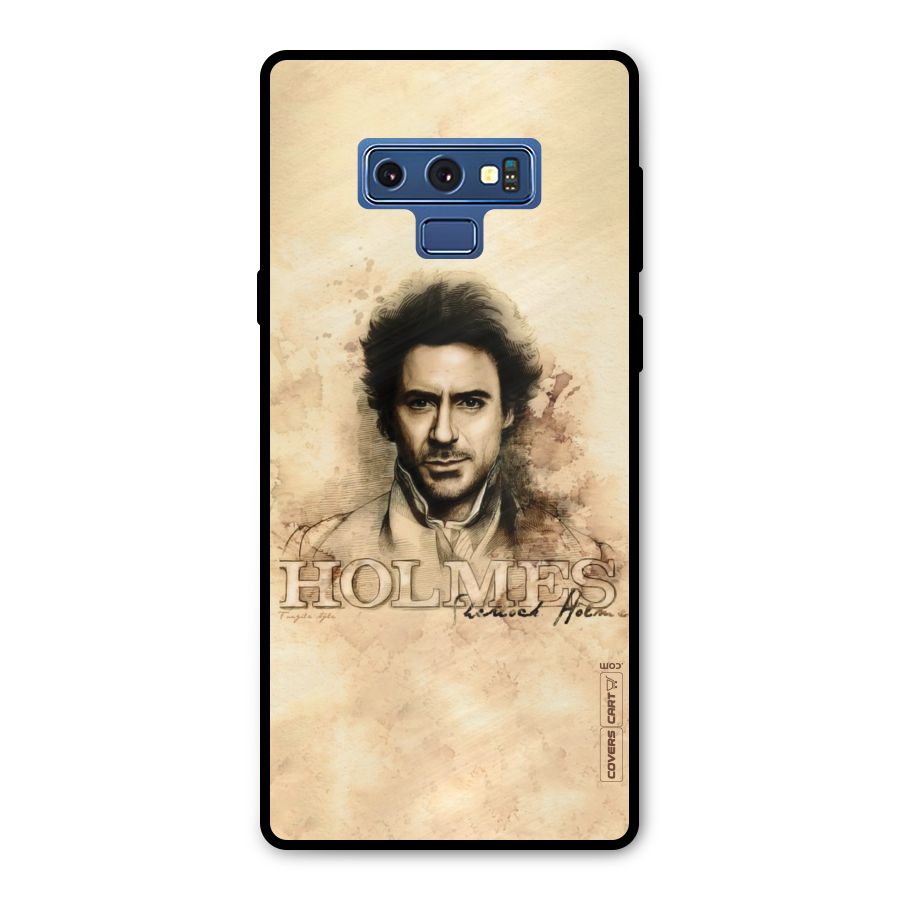 Sherlock Holmes Fan Art Metal Back Case for Galaxy Note 9