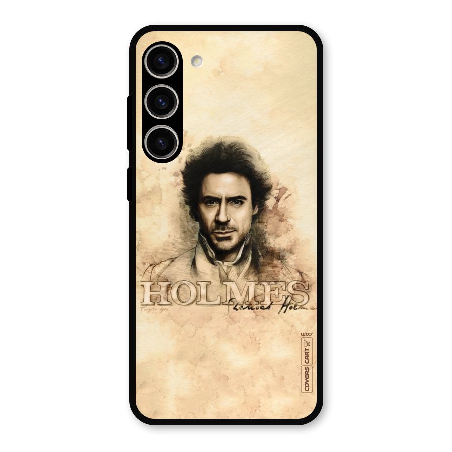 Sherlock Holmes Fan Art Metal Back Case for Galaxy S23 Plus