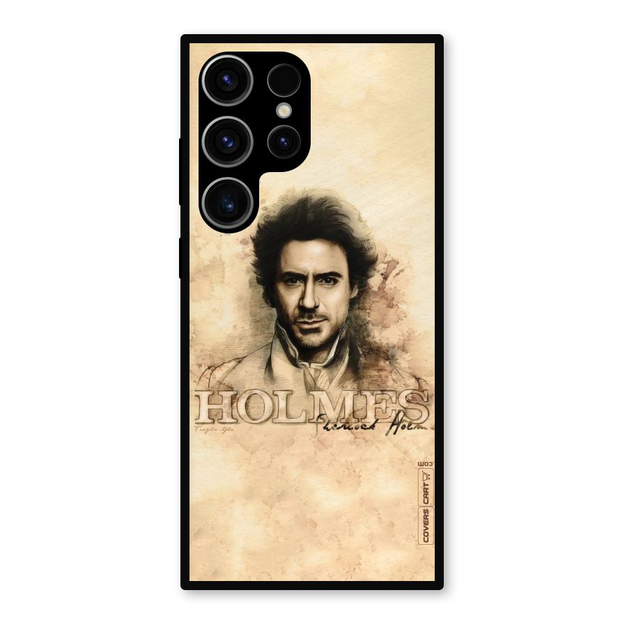 Sherlock Holmes Fan Art Metal Back Case for Galaxy S23 Ultra