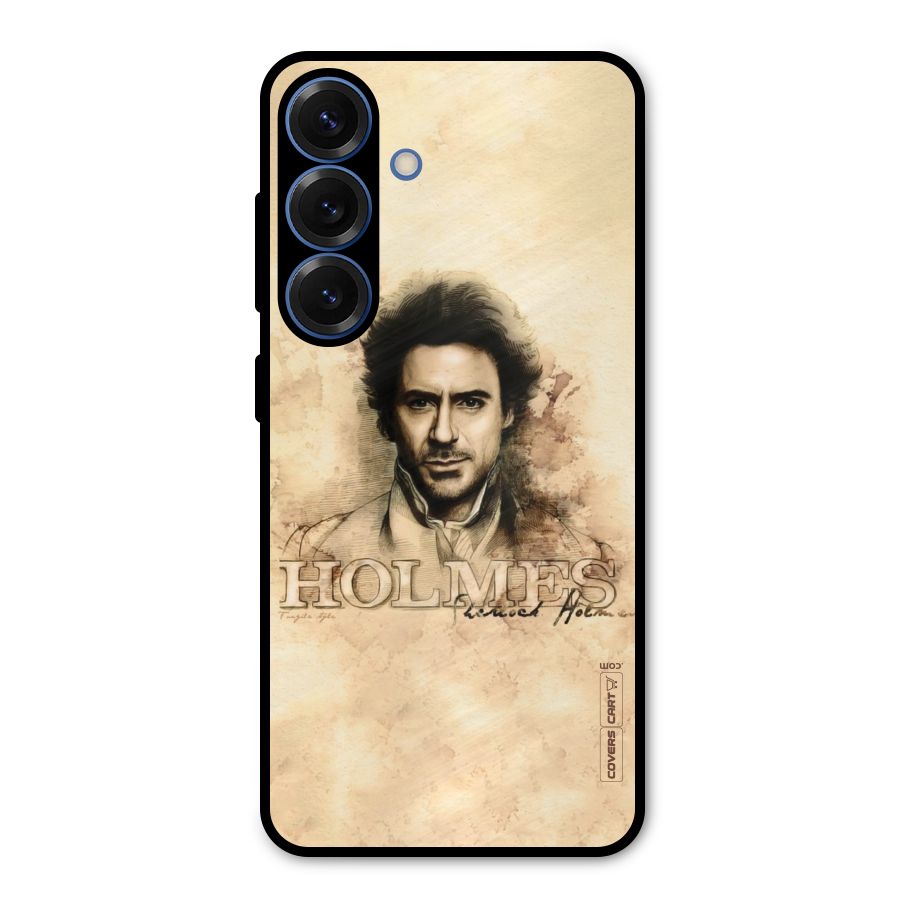 Sherlock Holmes Fan Art Metal Back Case for Galaxy S25