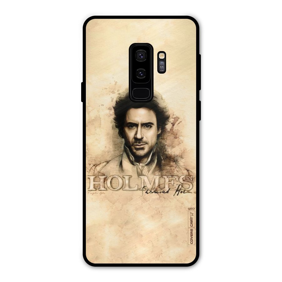 Sherlock Holmes Fan Art Metal Back Case for Galaxy S9 Plus