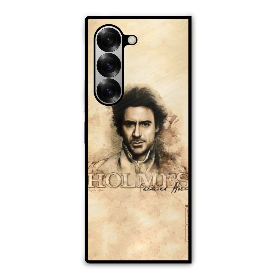 Sherlock Holmes Fan Art Metal Back Case for Galaxy Z Fold6