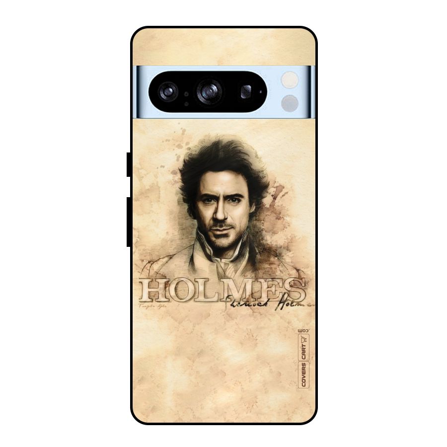 Sherlock Holmes Fan Art Metal Back Case for Google Pixel 8 Pro