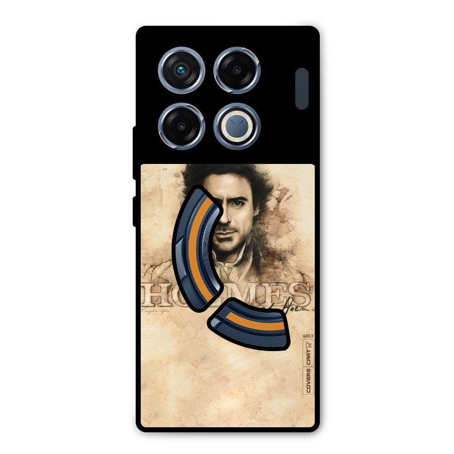 Sherlock Holmes Fan Art Metal Back Case for Infinix GT 20 Pro
