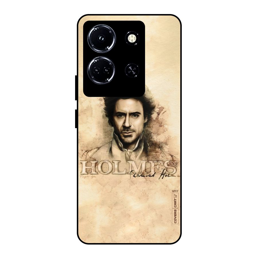 Sherlock Holmes Fan Art Metal Back Case for Infinix Note 30 5G