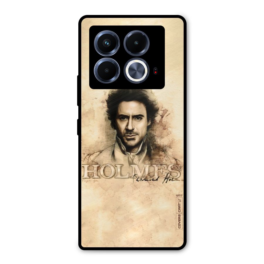 Sherlock Holmes Fan Art Metal Back Case for Infinix Note 40 5G