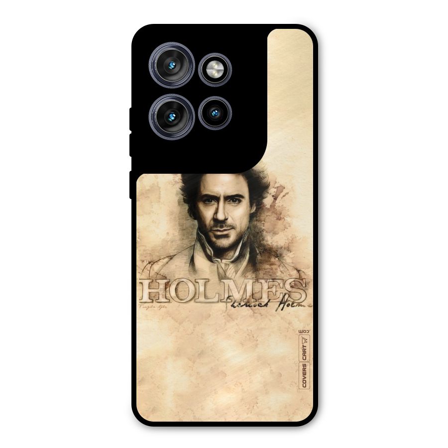 Sherlock Holmes Fan Art Metal Back Case for Motorola Edge 50 Neo