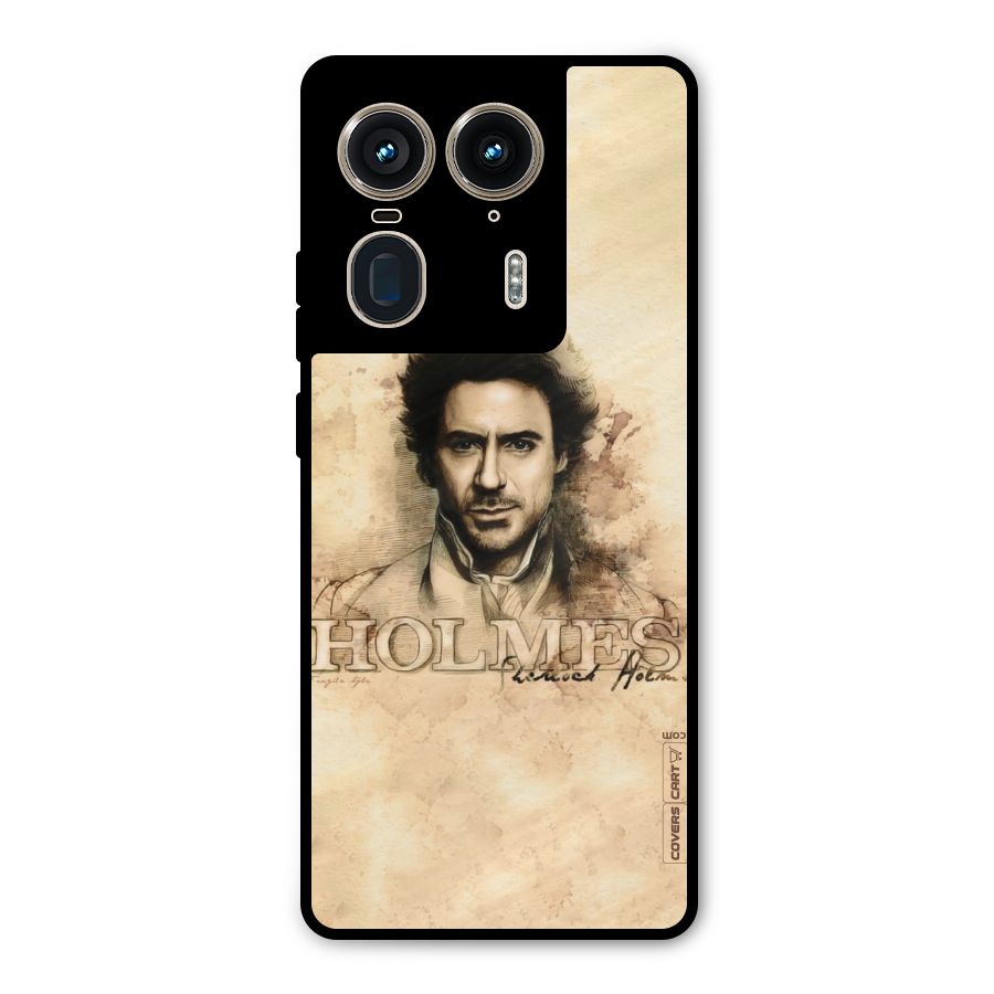 Sherlock Holmes Fan Art Metal Back Case for Motorola Edge 50 Ultra