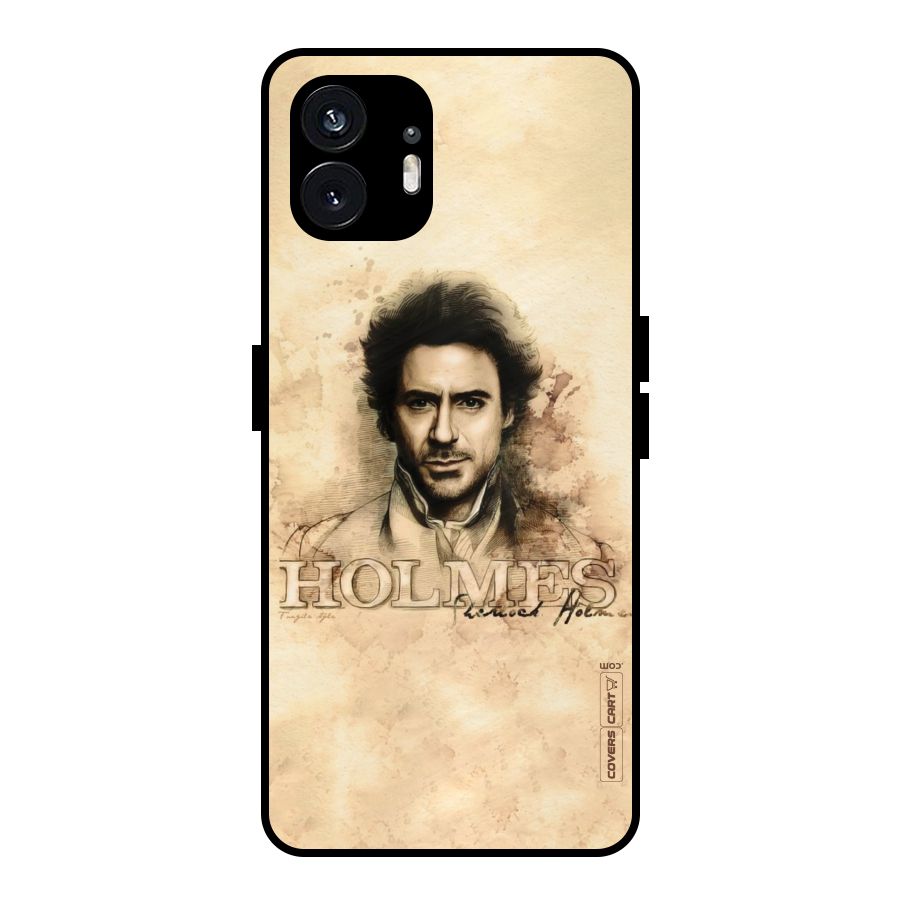 Sherlock Holmes Fan Art Metal Back Case for Nothing Phone 2