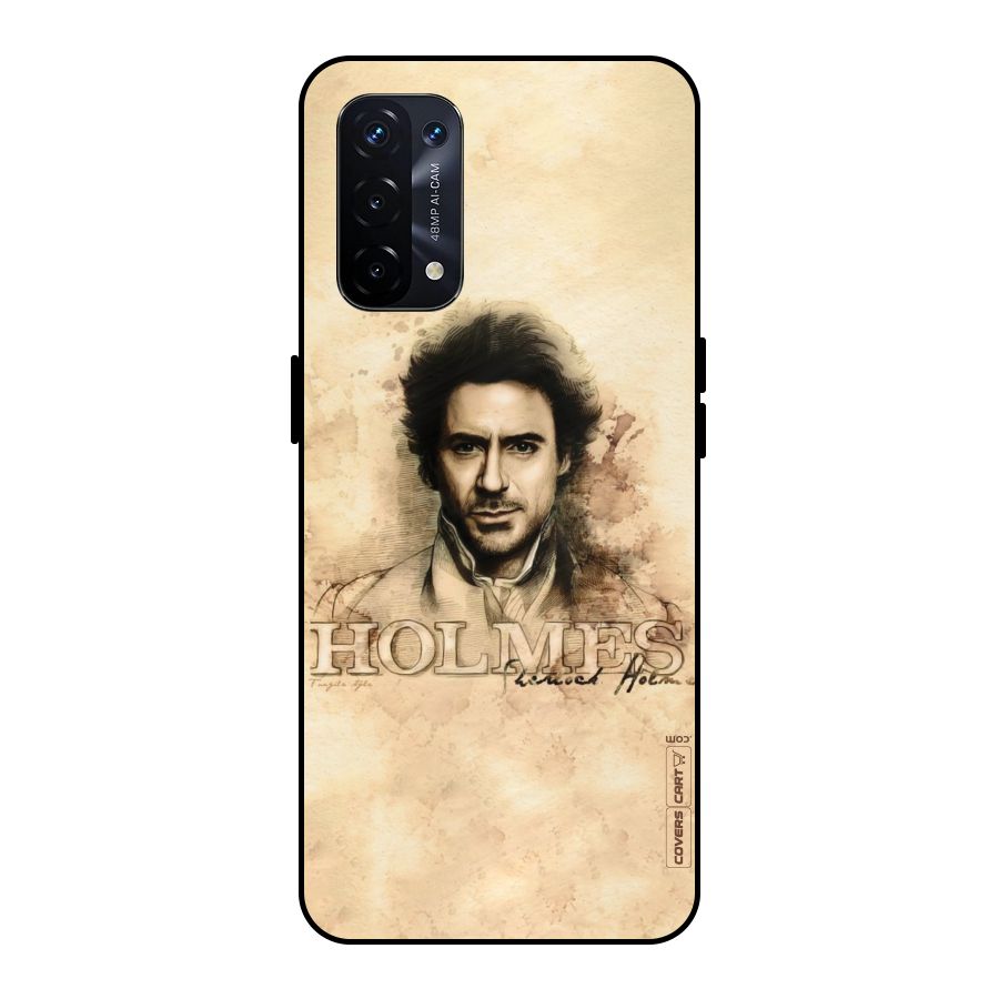 Sherlock Holmes Fan Art Metal Back Case for Oppo A74 5G