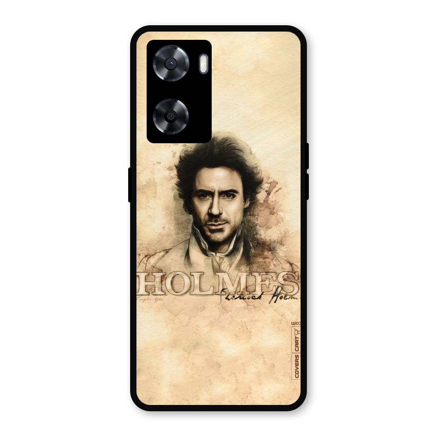 Sherlock Holmes Fan Art Metal Back Case for Oppo A77s