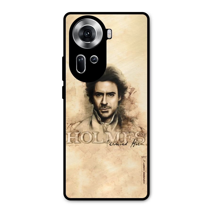 Sherlock Holmes Fan Art Metal Back Case for Oppo Reno11 5G